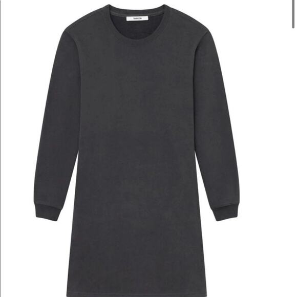 Thakoon Open Back Gray Sweatshirt Dress round neck long sleeeves,size medium - Picture 6 of 12